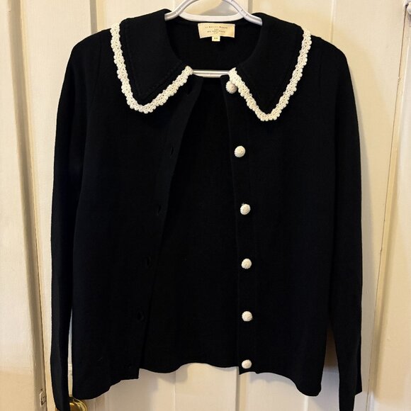 Sezane - Bettany Cardigan - Black/Ecru - Sz. XS - Picture 2 of 10
